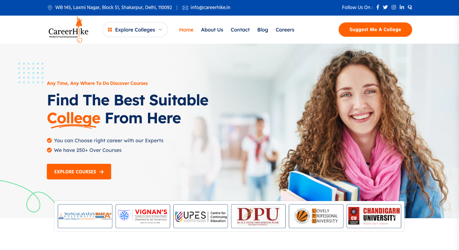 Career Hike | Complete Website Development for Education Admission Consultancy