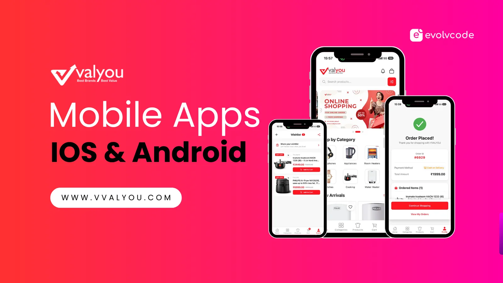 Ecommerce Mobile app - Shopify to mobile app | vvalyou