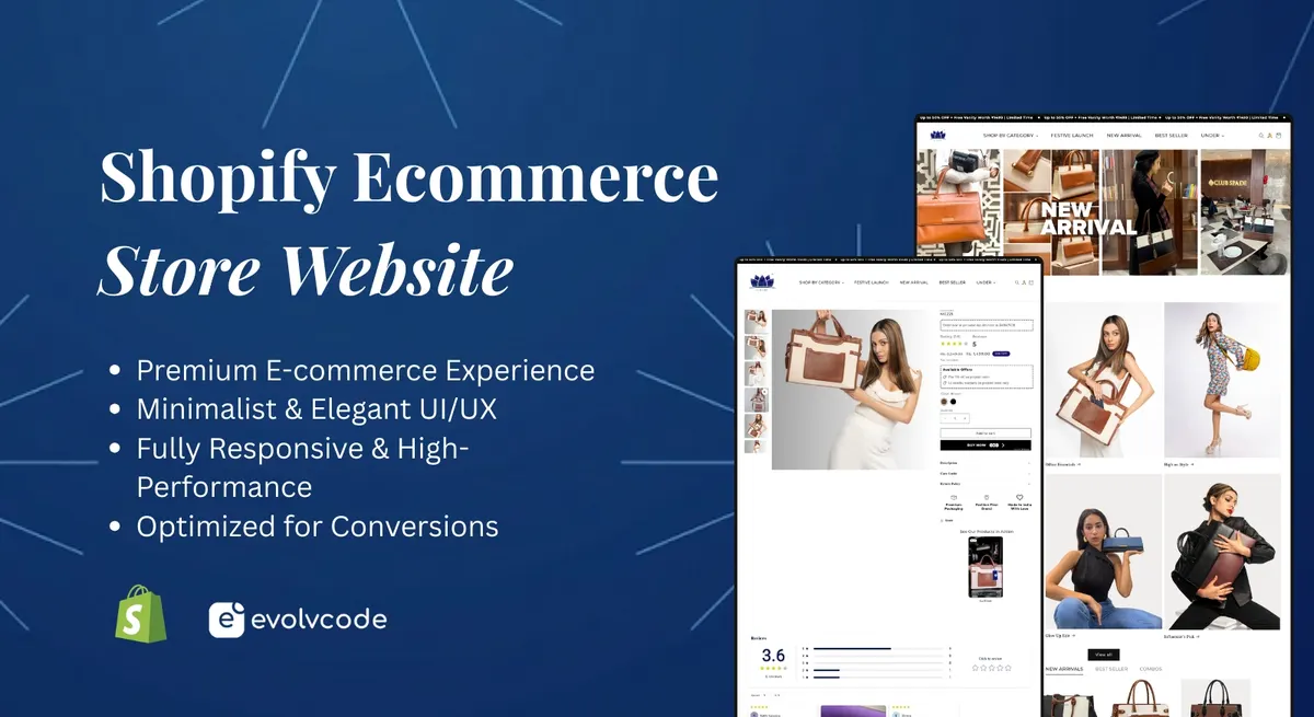 Shopify Ecommerce Development for La Ellore | Premium Vegan Handbags Portfolio