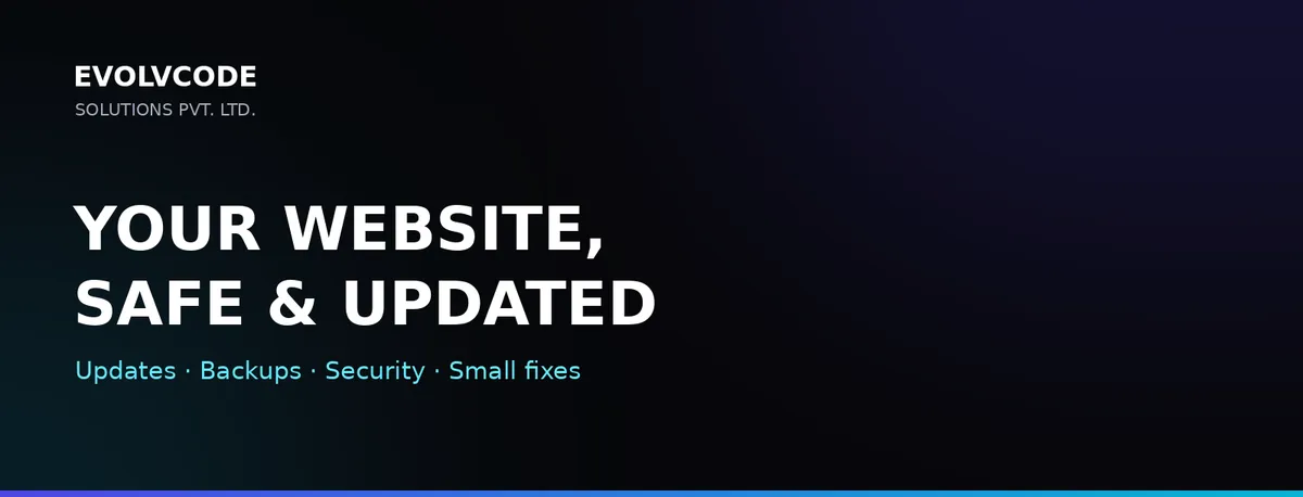 Website Maintenance Services in India
